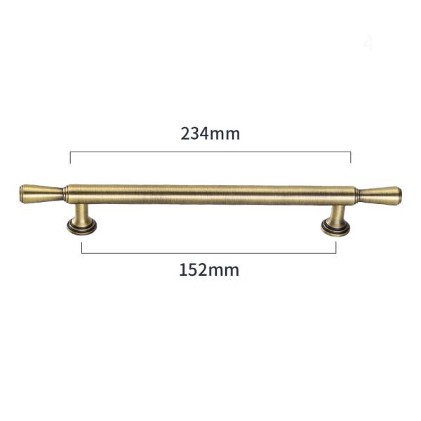 82*34mm Simplicity Gold Brass Knobs Kitchen Cabinets Drawer Pulls Handles