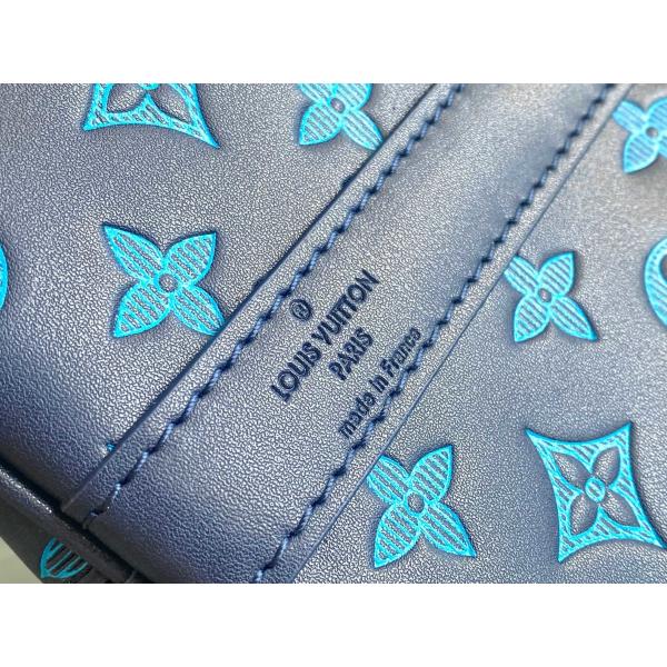 Сумки Keepall BANDOULIÈRE 50 голубые Бостон сумки больших заклеймленных людей