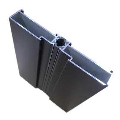 o pó preto do perfil de alumínio da janela da espessura 6005 de 2.0mm revestiu de superfície