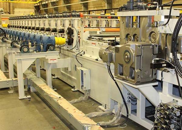 60KW Silo Roll Forming Equipment With Protect Cover 2 Punching Stations