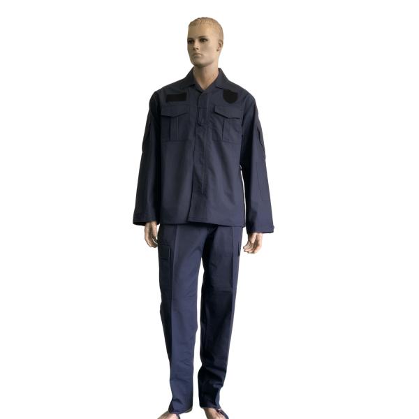 Chaqueta de uniforme militar azul de la Armada personalizable con varios bolsillos