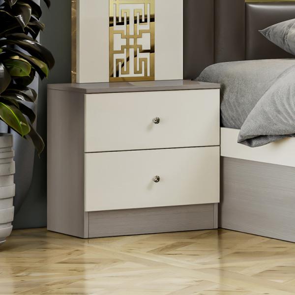 Contemporary Simple Wooden Frame King Size Bed Master Room Complete Double Home Luxury Modern Bedroom Furniture Set