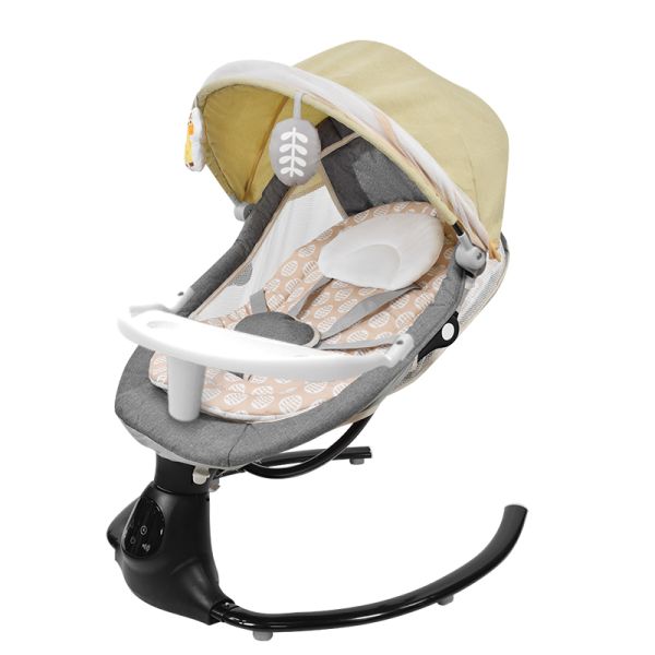 Grey Yellow Blue Infant Bouncers And Rockers Durable Baby Swing Chair