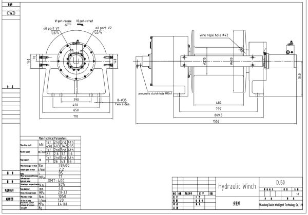 20 X 10 X 12 Inches Hydraulic Winch Customized for Your Graphic Design and Packaging