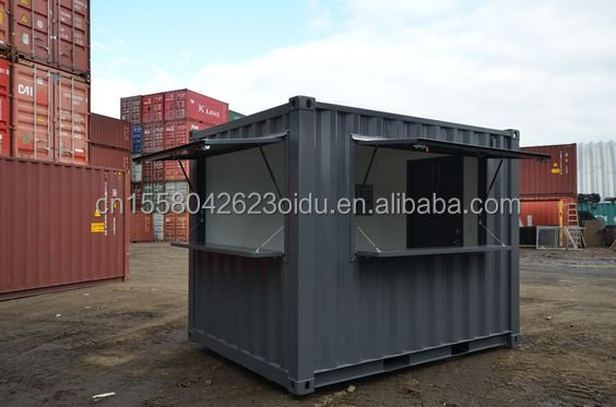 Aluminio de aleación de ventanas Mini tienda emergente Contenedor Cafetería Bar Restaurante de comida rápida Tienda de conveniencia Quiosco Booth 10ft