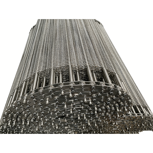 No Slip Mesh Conveyor Belt Stainless Steel Anti Slip Belt for Baking Drying Washing Frying