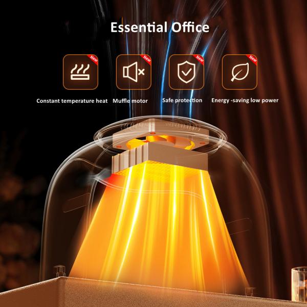 Home Heater Fan Winter Mini Warm Air Desktop Table Platform Portable Office Electric Heaters PTC Fast He