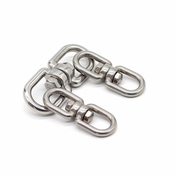 Polished Rigging Stainless Steel Eye To Eye Swivel Corrosion Resistance