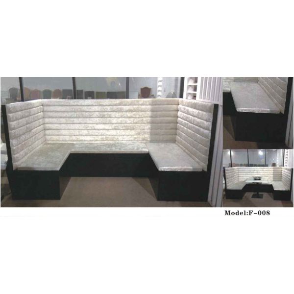 Cheap Price High Back Round Curved Corner Sofa Booth Seating Leather Restaurant Booth Sofa