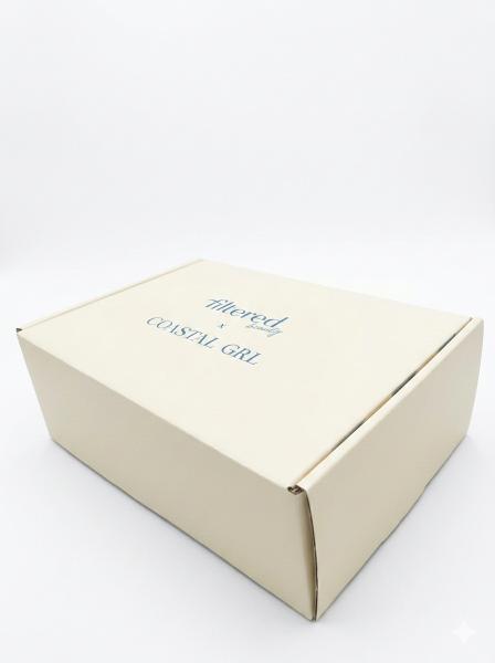 Custom printed corrugated cardboard box with vibrant color options and smooth finish enhancing visibility during transit