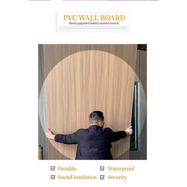 Крытые декоративные панели стены зерна древесины угля панелей стены PVC крытые бамбуковые