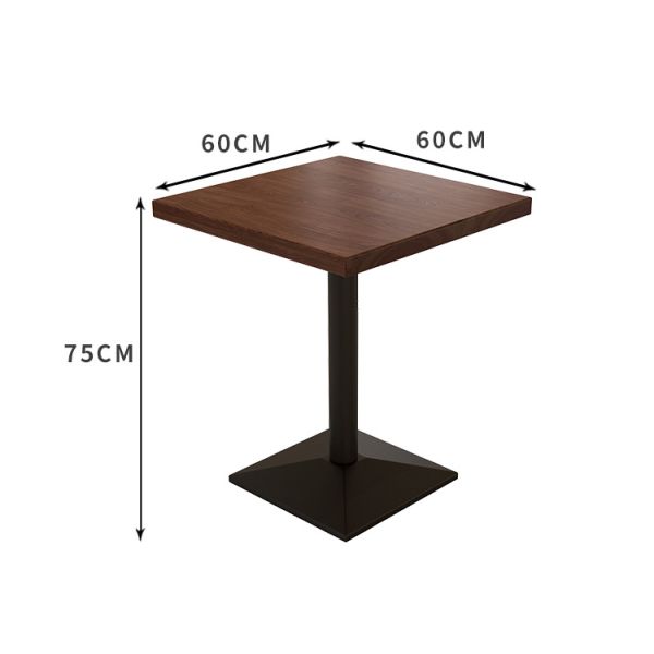 Solid Wood Dining Table Cafeteria Restaurant  bar Cafe Commercial Rattan Tables and Chairs