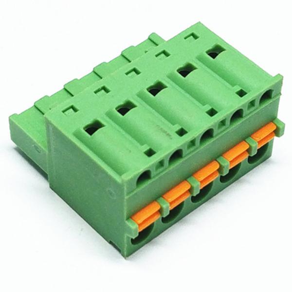 2EDGKDFM/2EDGKDM screwless free hanging terminal blocks female socket5.08mm pitch