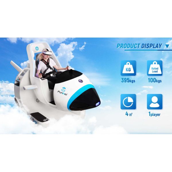 High definition 3D VR Flight Simulator Rated Load 100KG