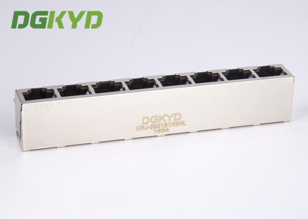 Relação múltipla protegida metal dos ethernet dos conectores do porto RJ45 de KRJ -5921S1X8NL