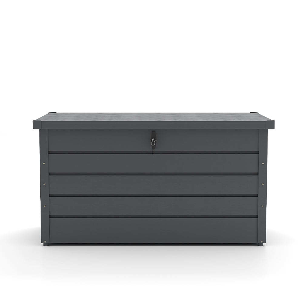Galvanized Steel Outdoor Storage Box for Garden Tools and Cushions Sustainable Design