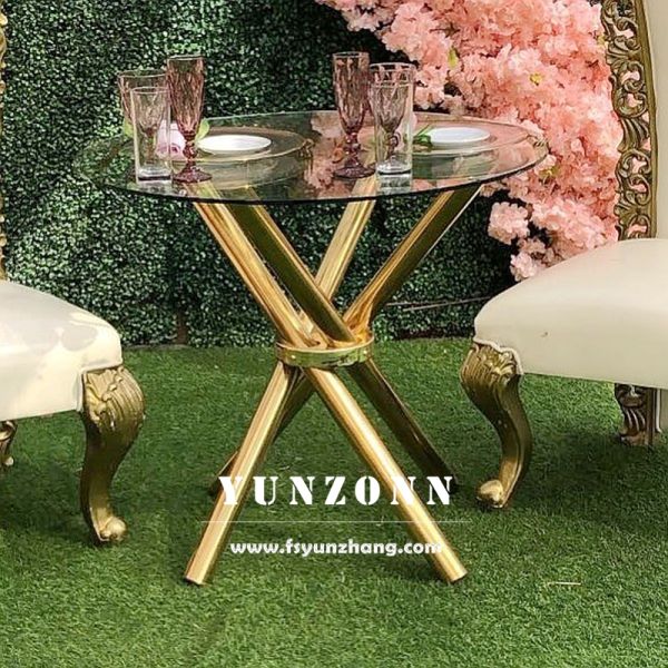 Multiple Shape Selection Circle Rectangle Ellipse Serpentine Stainless Steel Dining Table Base Wedding Tables for Sale