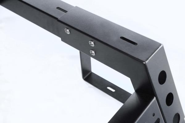 Ford Ranger Jeep Tacoma Tundra Hilux Truck Bed Rack with Adjustable and Silver Design
