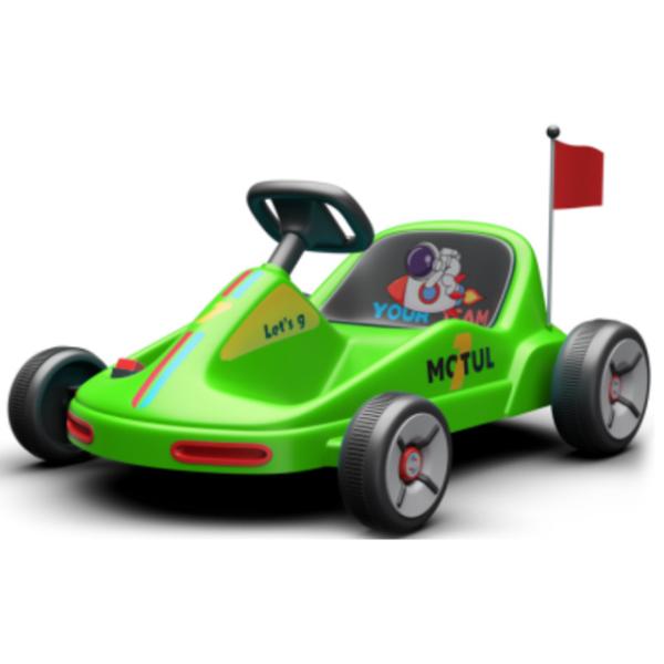 2024 Ride On Toy 2.4G Kart de control remoto con pantalla de potencia y ajuste de volumen