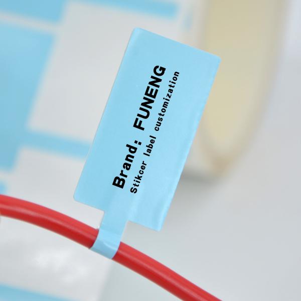 Customizable 70 * 40 mm Vinyl Cable Label for Various Wire and Cable Labeling Needs