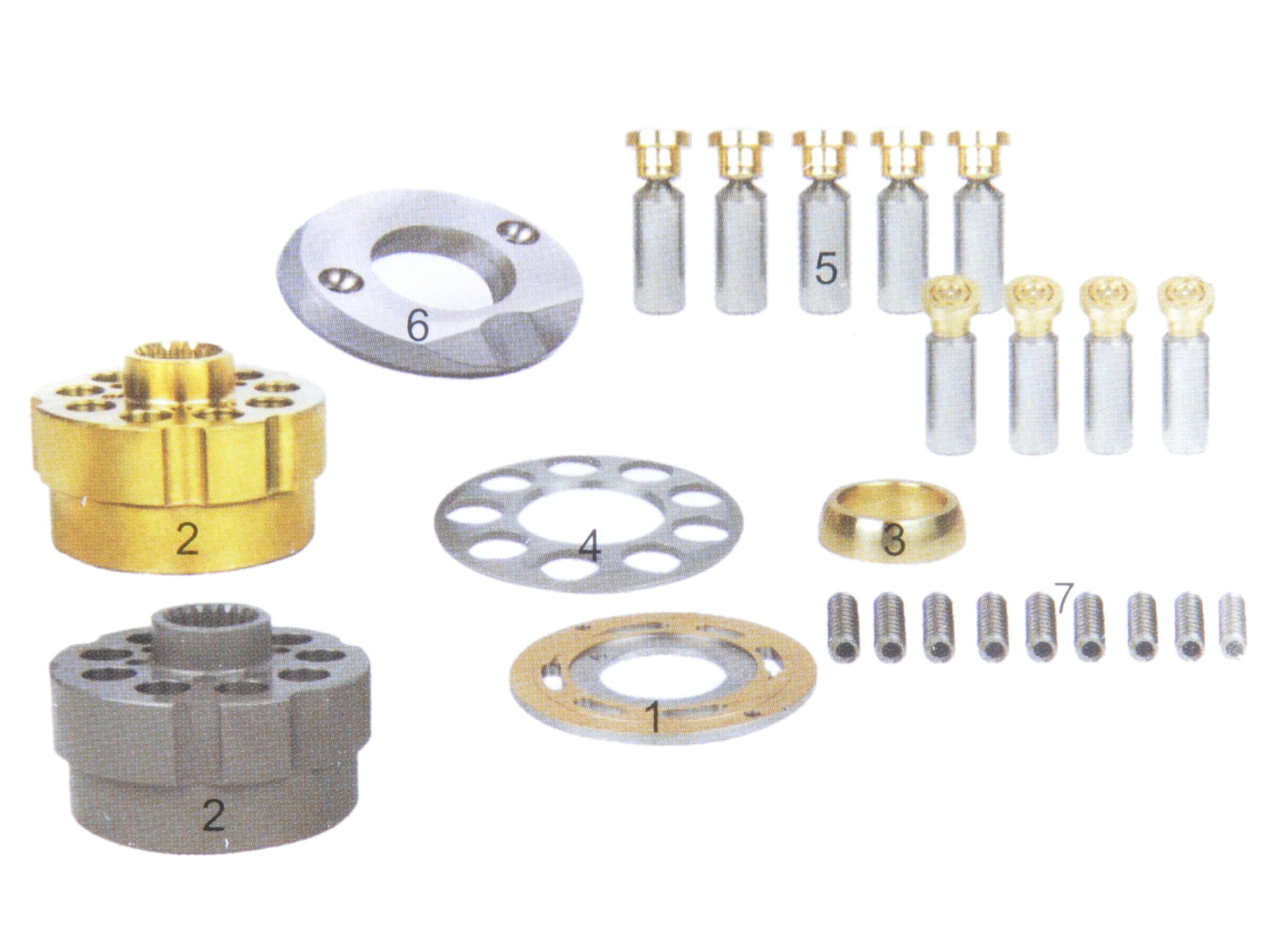 Excavator Hydraulic Spare Parts K7V63 SK140-8 SK130-8 SK138 SH120A5 Hydraulic Pump Cylinder