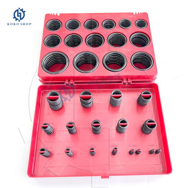 NBR-90 AS-568 Rubber O-ring Service Kit 382PCS O-ring Box for Excavator Spare Parts