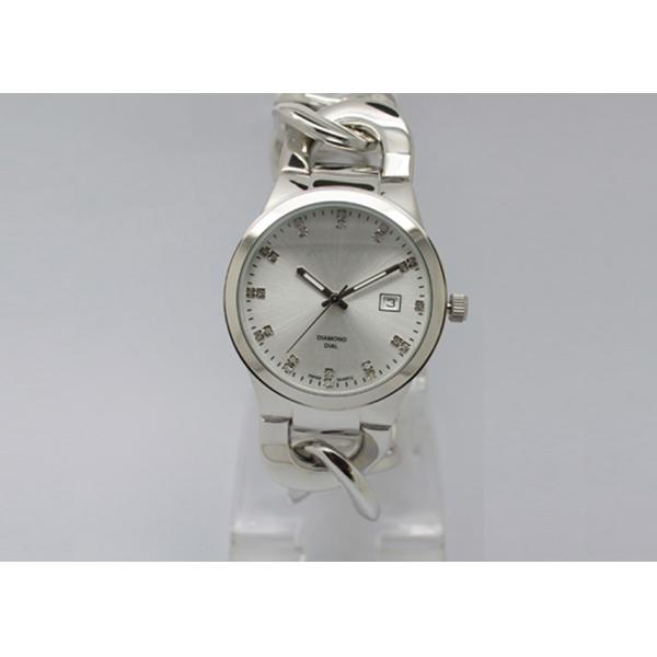 Jewelry Waterproof Wrist Watch , Mechanical Automatic Watch With Calendar Diamonds