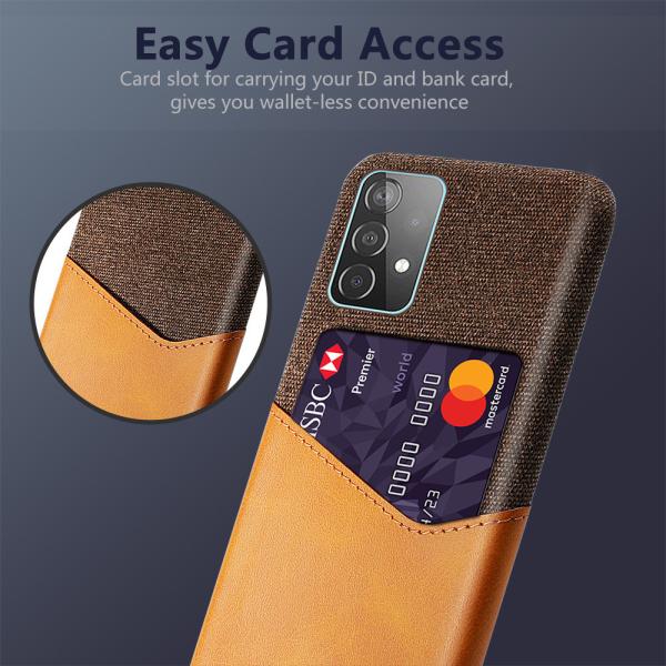 Scratch Proof Card Holder Mobile Cover , PU Leather Fall Protection Phone Case For Samsung