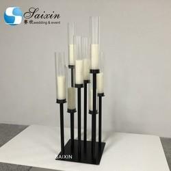 5 Braço Caminha Velas Antigo Candelabro Para Natal Velas Prateadas Velas 90cm
