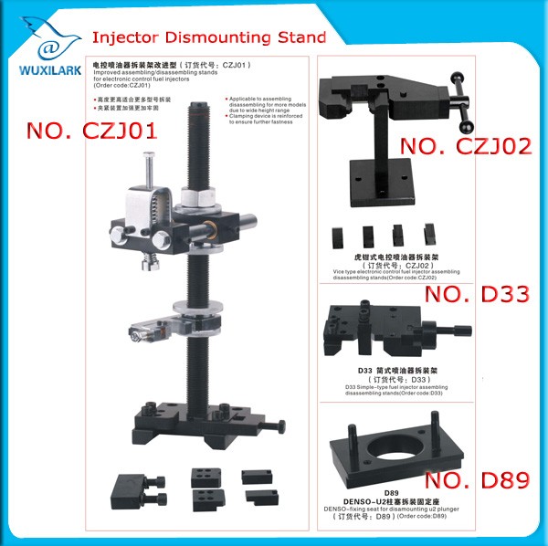 CZJ04 Common Rail Convertible Diesel Injector Assembly Dismantling Fixture Stand
