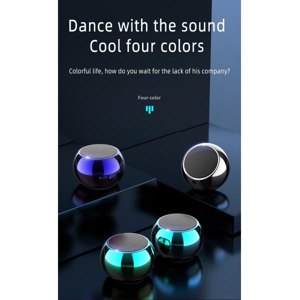 2024 Metal Speaker Electroplating Tws Speakers Type-C Port Wireless Bluetooth Speaker for Mobile Phone Compatibility