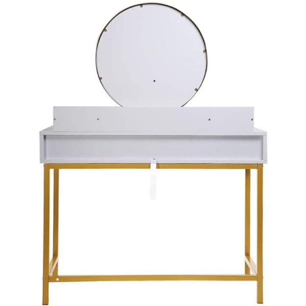 PB Material Mirrored Dresser Table 125cm Height With NC Painting