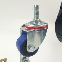 Roues molles bleues M12x30mm de 2 pouces les petites ont fileté la vente en gros résistante de roulettes de la tige TPR