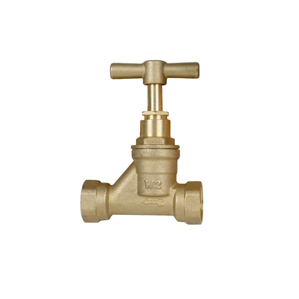 Y-Pattern Brass Stop Valve 1/2