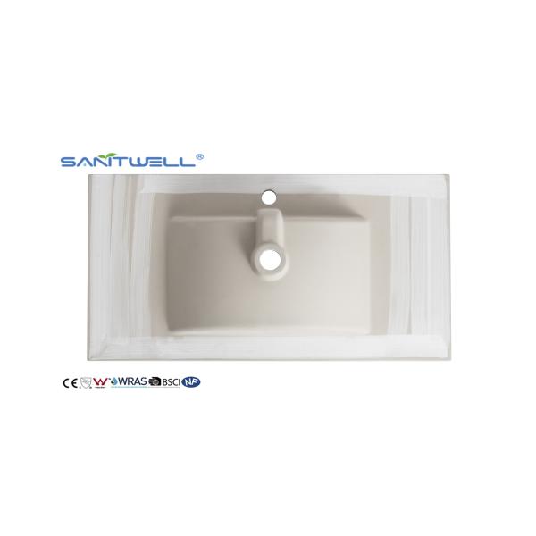 Длины тазов 900MM шкафа поставщиков AC8003-90 Китая Chaozhou легкие керамической лоснистые белые очищают