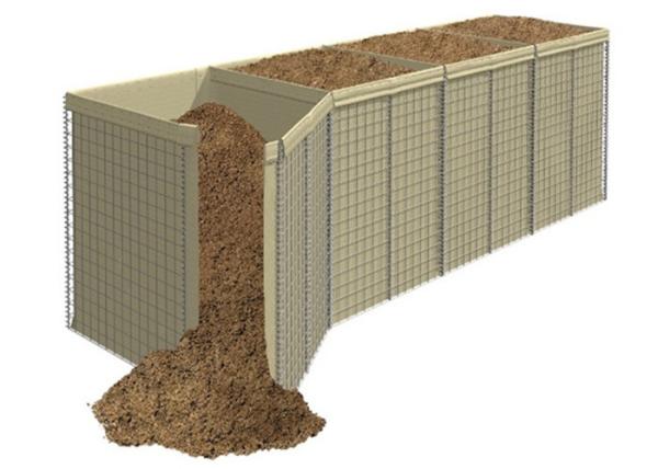 Da parede militar da areia T da barreira da defesa de Iraque bastião defensivo de Gabion calibre de fio de 3.0-5.0 milímetros