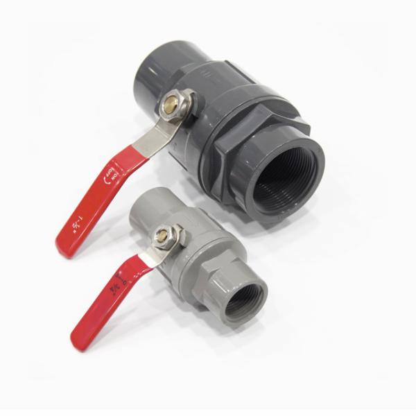 Light Grey Two Pieces Ball Valve with EPDM O-Ring and Ss Handle 11/2 Flexible Structure
