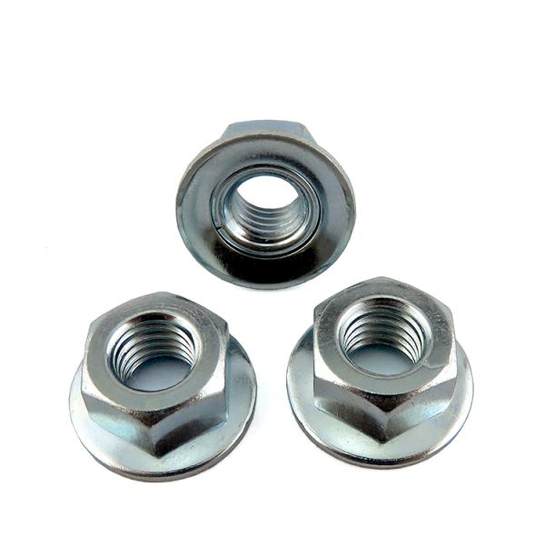 Синий цинковый M6 шестеренковый фланцевый замок с ореховым зажим DIN6923 для тяжелого оборудования