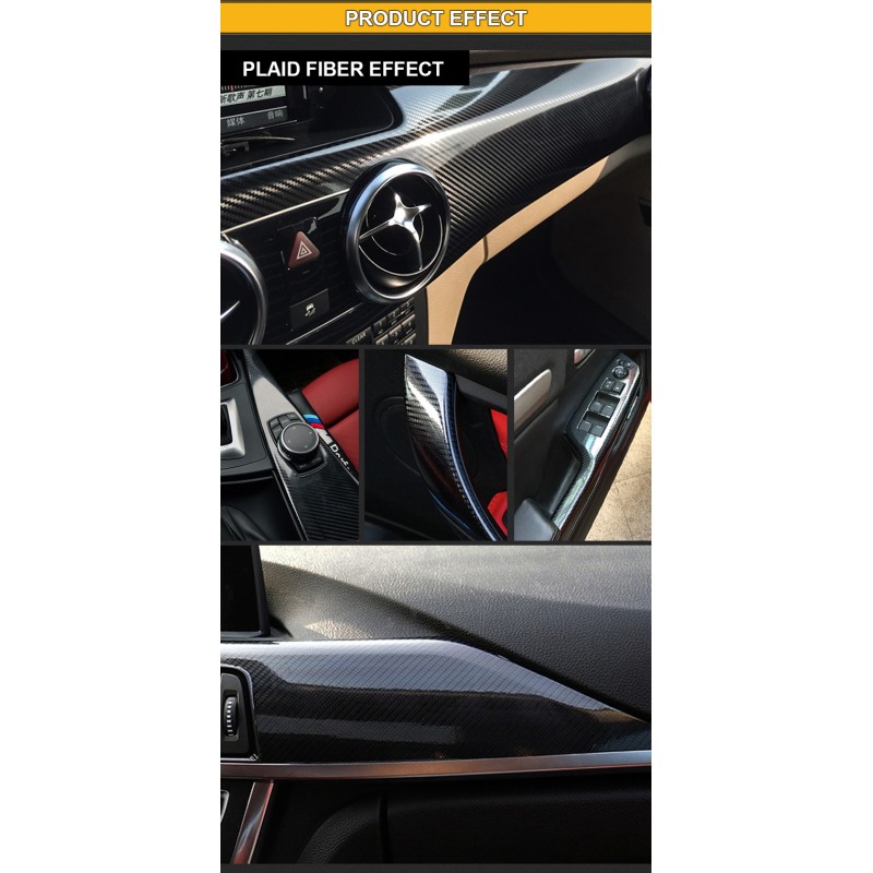 17m Carbon Fiber Film PVC PET Wrap Ppf Film 5d Vinyl
