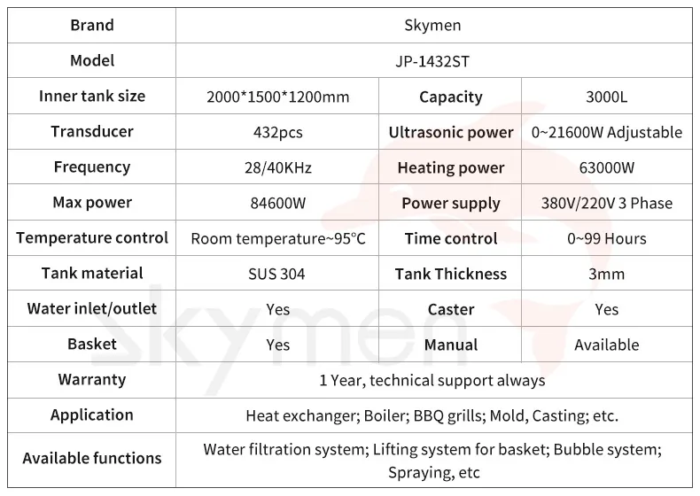 8000L Industrial Ultrasonic Cleaner Tank 28/40kHz for Air Cooler