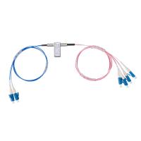 バイパス 1×2 オプティカルスイッチ 試験用光ファイバーネットワークスイッチ 波長 1310nm 1550nm