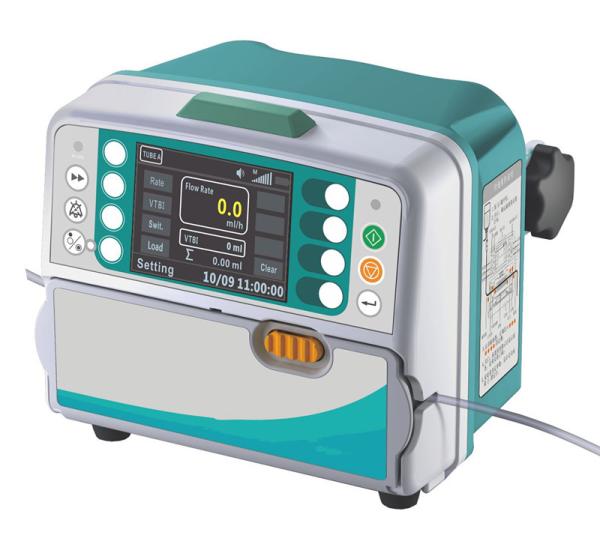 90° Rotation Pole Clamp Available Medical Infusion Pump With 0.1~1200 ml/h Micro mode 0.1-99.9ml/hr