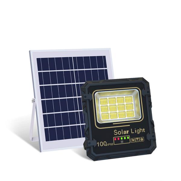 100W Solar Led Flood Light IP65 Waterproof Remote Control Solar Floodlight for Garden
