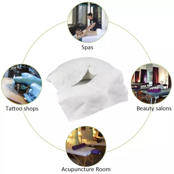 Soft 38gsm Disposable Face Cradle Cover Nonwoven Fabric