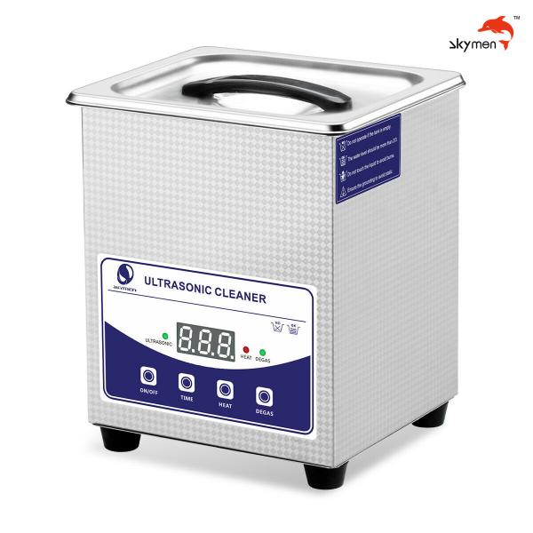 Da cesta ultrassônica do banho 60W da joia de SUS304 2L CE ultrassônico RoHS do líquido de limpeza