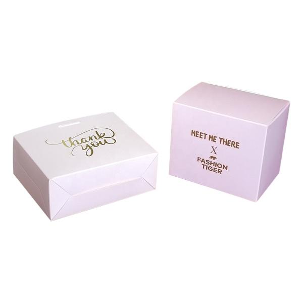 Coffee Package Beauty Set Box Hot Stamping Logo Art Paper Bag Christmas Presents Paper Box With Lock And Key For Tea Jar