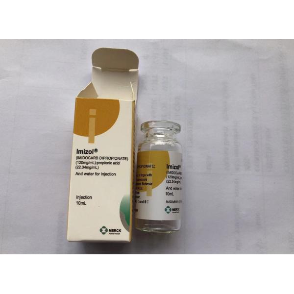 Dipropionate 12 Mg/Ml пропионовые кисловочные ярлыки и коробки Imizol Imidocarb
