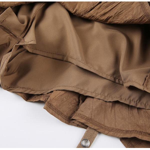 Производители одежды для молнии юбки женщин небольших заказов юбки талии Брауна незаконной низкой с поясом