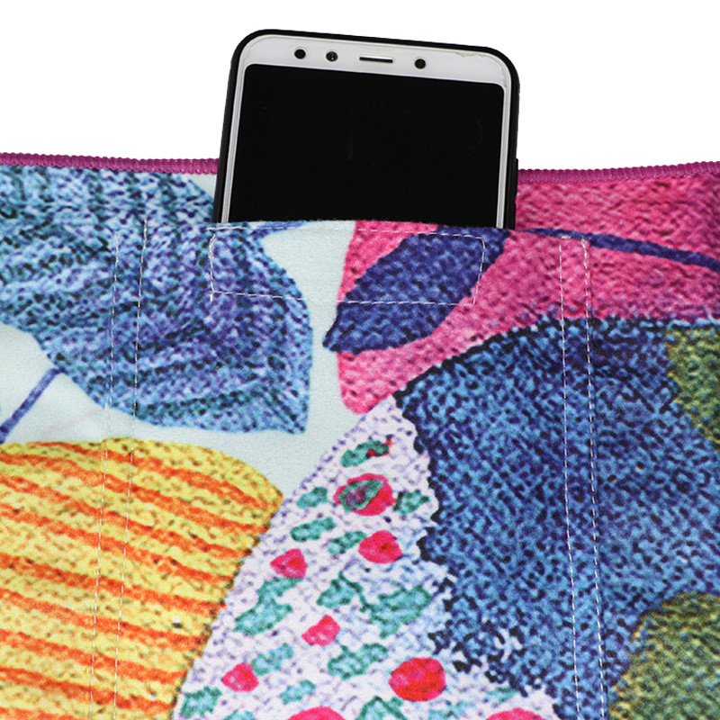 Вафля пляжного полотенца Microfiber замши Sandless соткет полотенце засыхания с Ziper