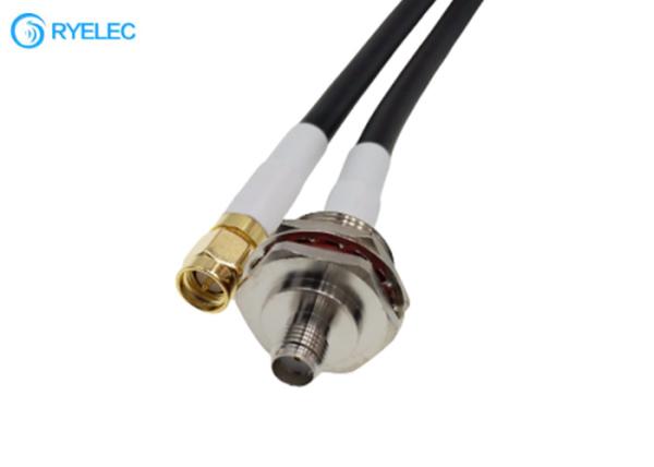 SMA Male To SMA Female With M16*1.0 Fixing Thread Seal Oring Ultraflex LMR240 Cable